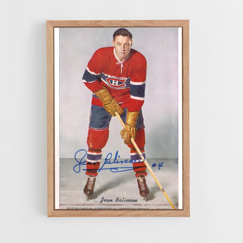 Poster L'Esprit de Jean Béliveau – affiche Hockey sur glace (vue 4)